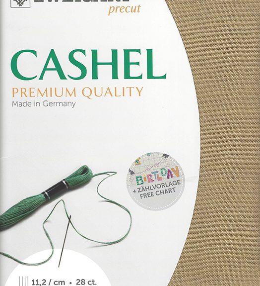 Zweigart Cashel 28 Count Linen Dirty Flax
