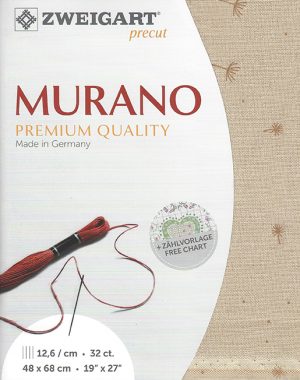Zweigart 32 count Murano Evenweave Wish Brown
