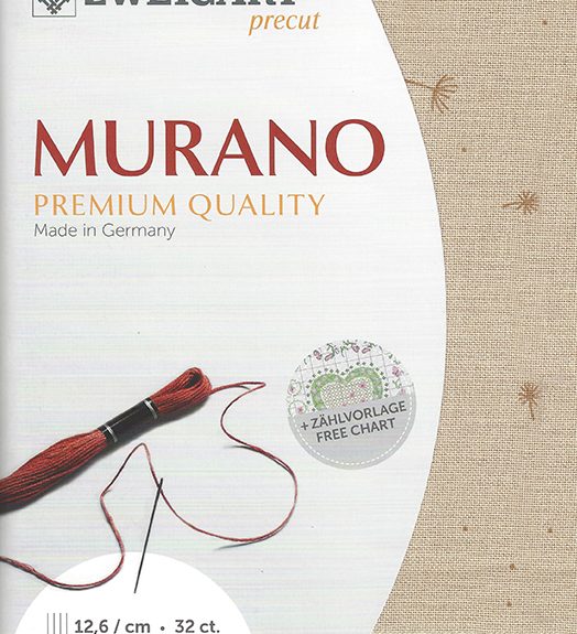 Zweigart 32 count Murano Evenweave Wish Brown