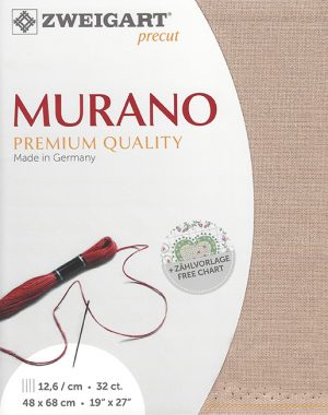 Zweigart 32 count Murano Evenweave Dark Beige