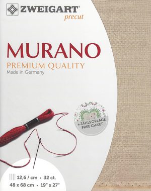 Zweigart 32 count Murano Evenweave Taupe