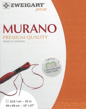 Zweigart 32 count Murano Evenweave Pumpkin