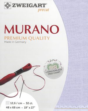 Zweigart 32 count Murano Evenweave Lavender