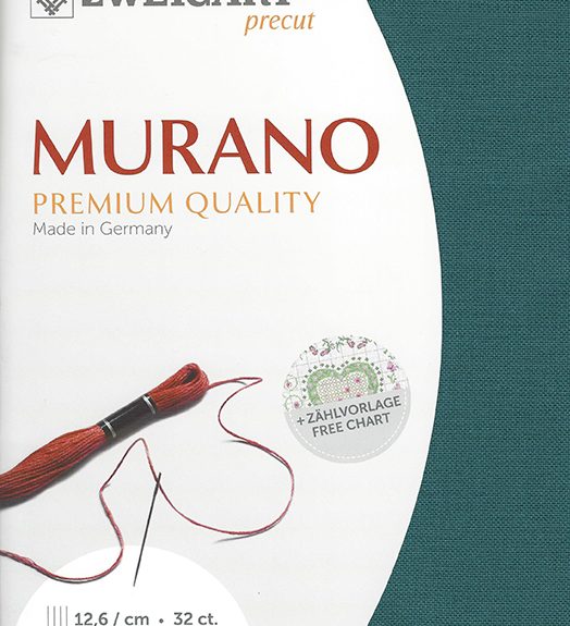 Zweigart 32 count Murano Evenweave Petrol