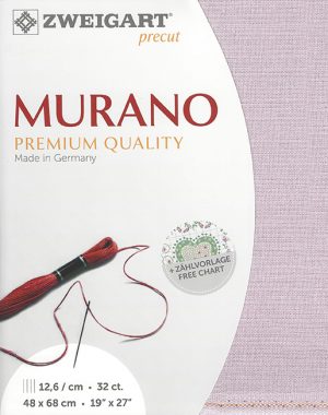 Zweigart 32 count Murano Evenweave Mauve