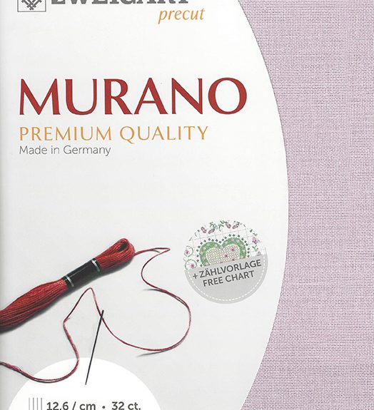 Zweigart 32 count Murano Evenweave Mauve