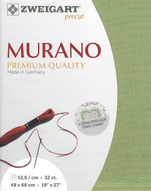 Zweigart 32 count Murano Evenweave Olive