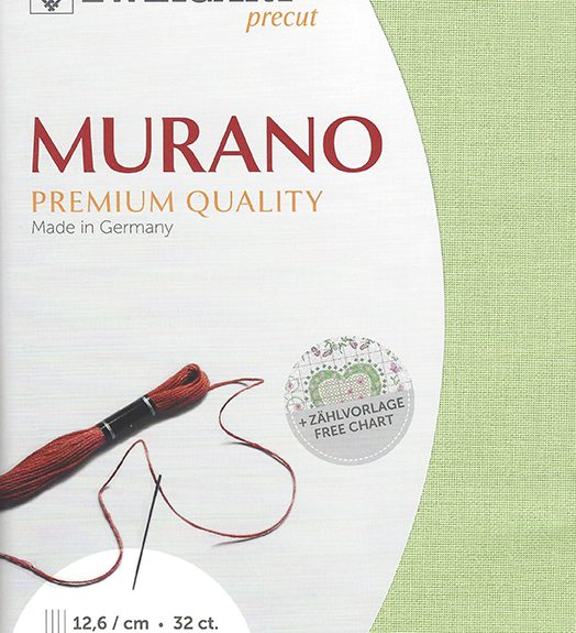 Zweigart 32 count Murano Evenweave Mimosa Green