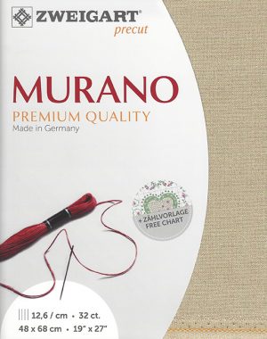 Zweigart 32 count Murano Evenweave Beige/Glitter