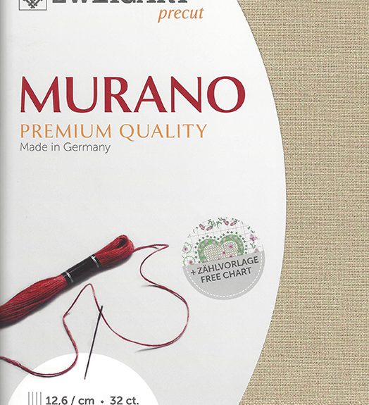 Zweigart 32 count Murano Evenweave Beige/Glitter