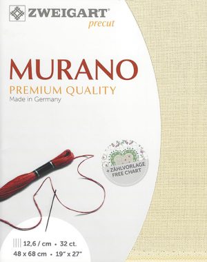 Zweigart 32 count Murano Evenweave Platinum