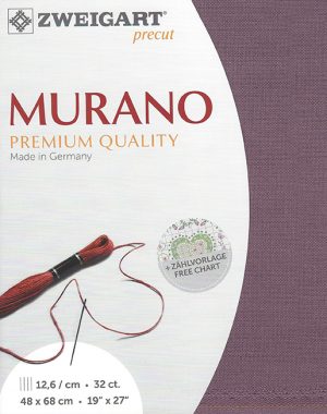 Zweigart 32 count Murano Evenweave Plum