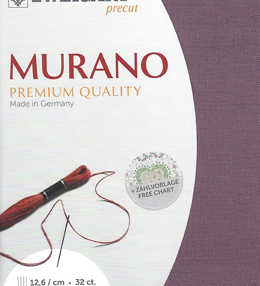 Zweigart 32 count Murano Evenweave Plum