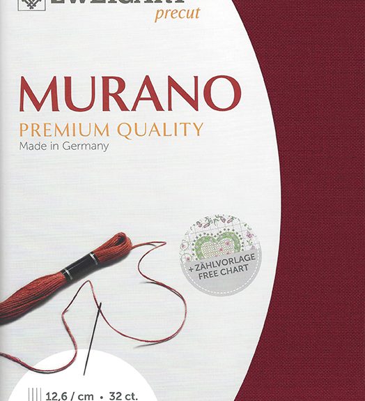 Zweigart 32 count Murano Evenweave Burgundy