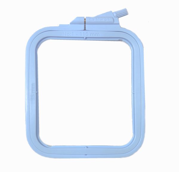 Nurge Square Plastic Hoop Small Pastel Blue