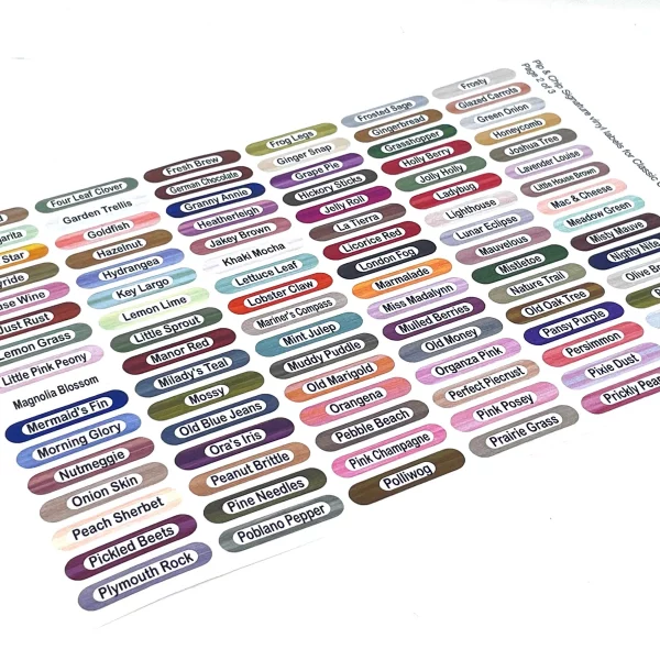 Pip & Chip Classic Colorworks Vinyl Bobbin Labels