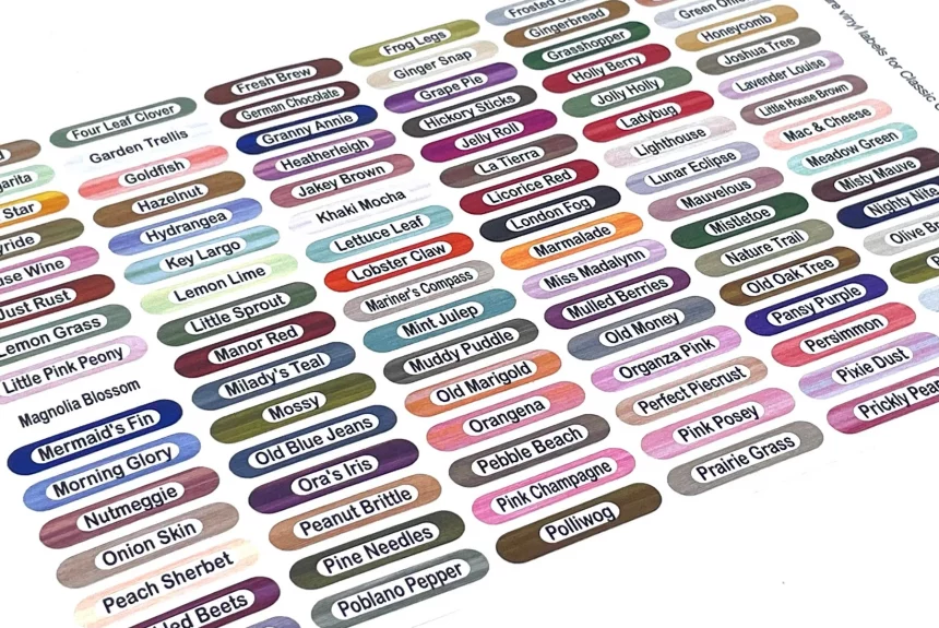 Pip & Chip Classic Colorworks Vinyl Bobbin Labels