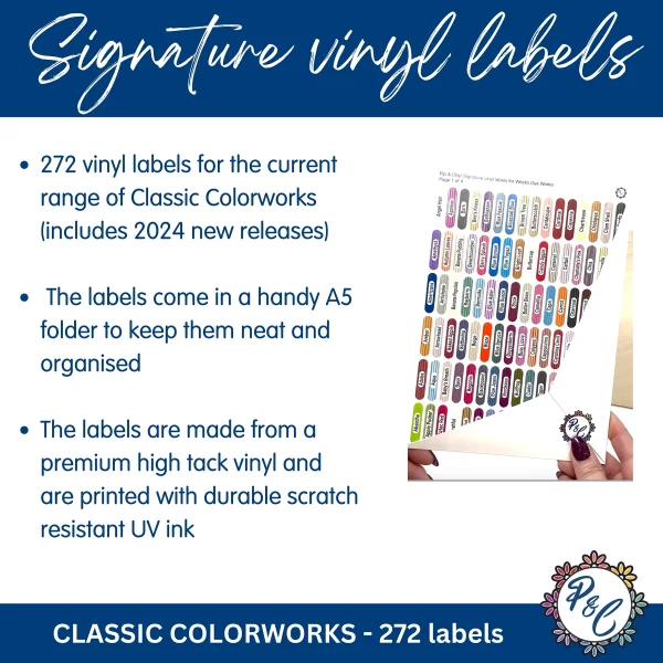 Pip & Chip Classic Colorworks Vinyl Bobbin Labels - Image 2