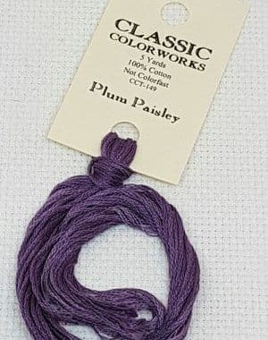 Classic Colorworks Cotton - Plum Paisley CCT 149