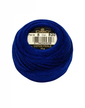 DMC Coton Perle: Size 8 (80m) - 820