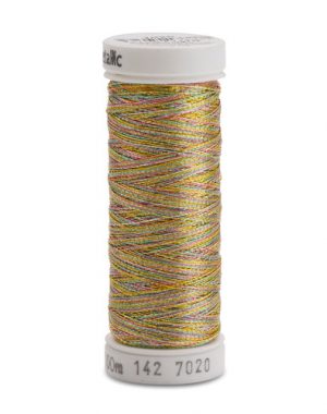 Sulky Metallic 30wt 126m – 7020 Gold/Turquoise/Pink