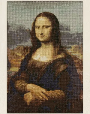 DMC Mona Lisa by Leonardo da Vinci, Le Louvre, Advanced Cross Stitch Kit