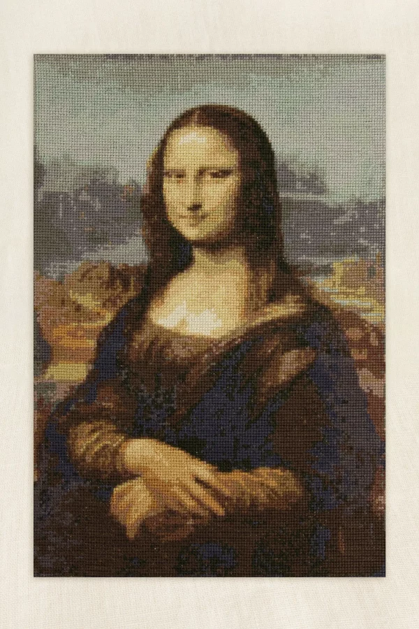 DMC Mona Lisa by Leonardo da Vinci, Le Louvre, Advanced Cross Stitch Kit