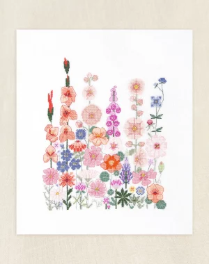 DMC Climbing Flowers by Marie-Dominique Procureur Intermediate Cross Stitch Kit ​