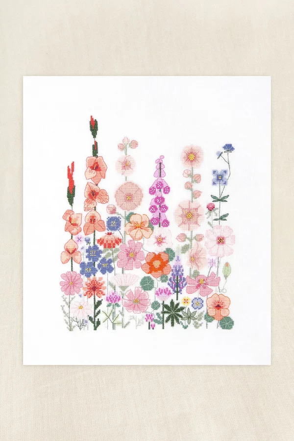 DMC Climbing Flowers by Marie-Dominique Procureur Intermediate Cross Stitch Kit ​