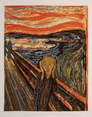 DMC The Scream by E Munch, Masters Collection, Advanced Cross Stitch Kit
