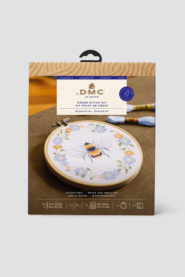 DMC Queen Bee by Jo Aston Intermediate Cross Stitch Kit - Image 2