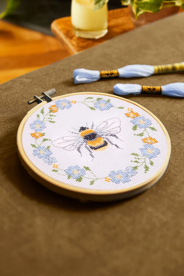 DMC Queen Bee by Jo Aston Intermediate Cross Stitch Kit - Image 4