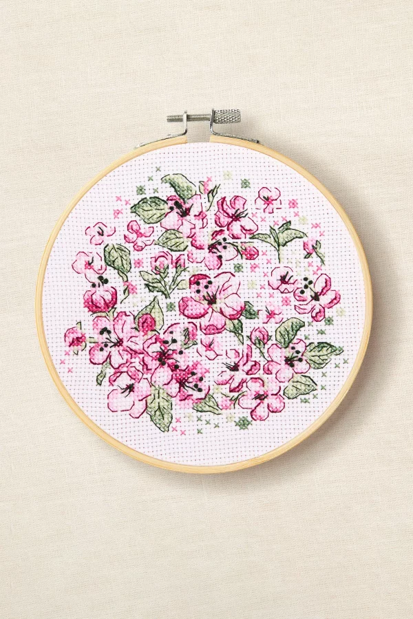 DMC Cherry Blossom by Anna Matvieieva Intermediate Cross Stitch Kit