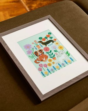 DMC Dogs in the Garden by Marie-Dominique Procureur Cross Stitch Kit ​