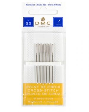 DMC Cross Stitch Needles, Size 22 (pack of 6)