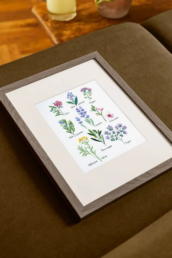 DMC Herbs by Nathalie Weinzaepflen Advanced Cross Stitch Kit