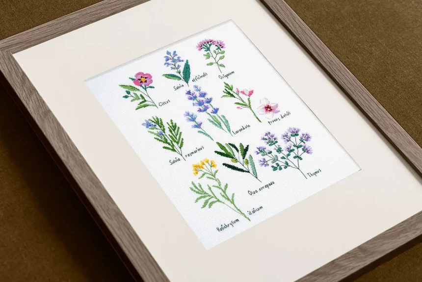 DMC Herbs by Nathalie Weinzaepflen Cross Stitch Kit