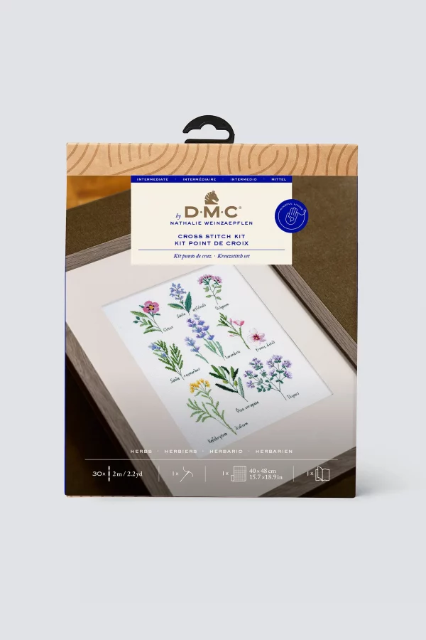 DMC Herbs by Nathalie Weinzaepflen Advanced Cross Stitch Kit - Image 2