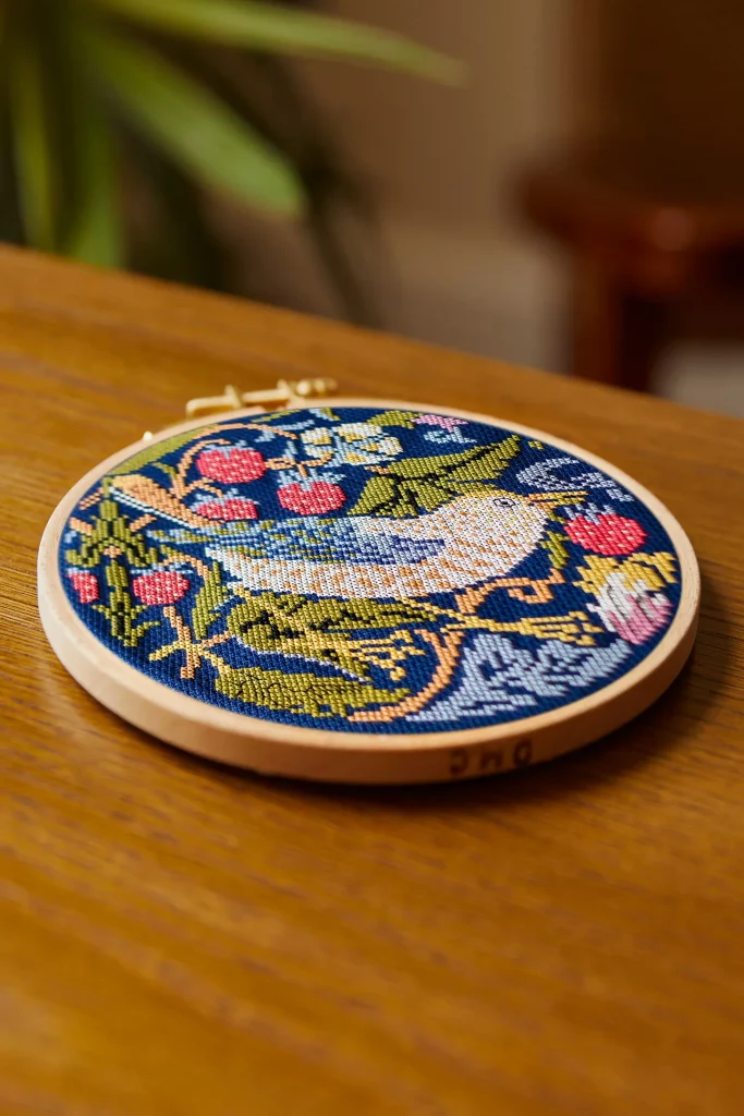 DMC Strawberry Thief by William Morris, V&A Cross Stitch Kit