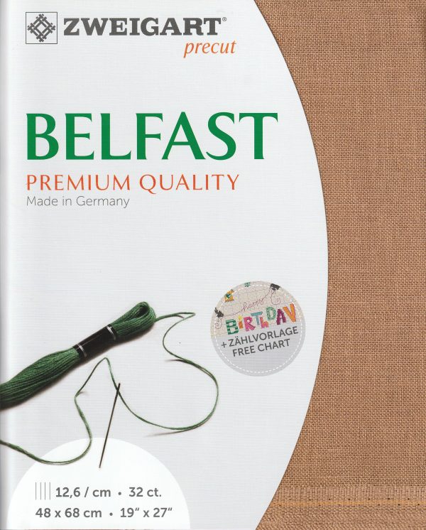 Zweigart 32 Count Belfast Mocha Mousse