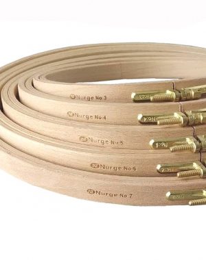 Nurge Beech Embroidery Hoops – Screwed Brass closure 16mm deep/190mm diameter