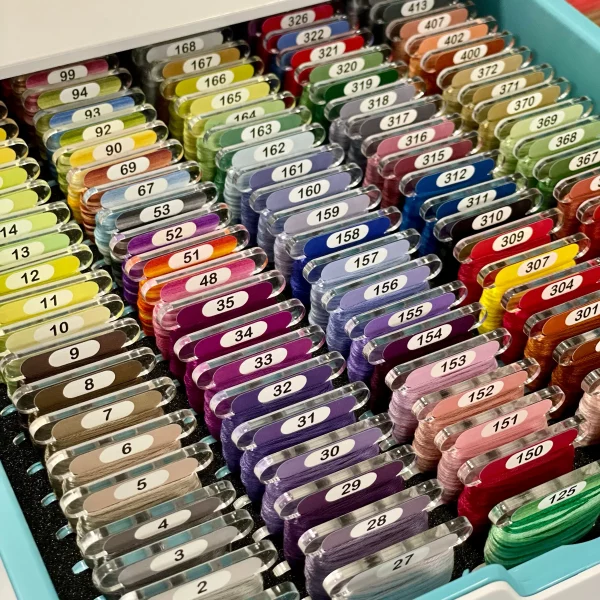 Pip&Chip DMC Clear Bobbins - Full Set (528 bobbins)