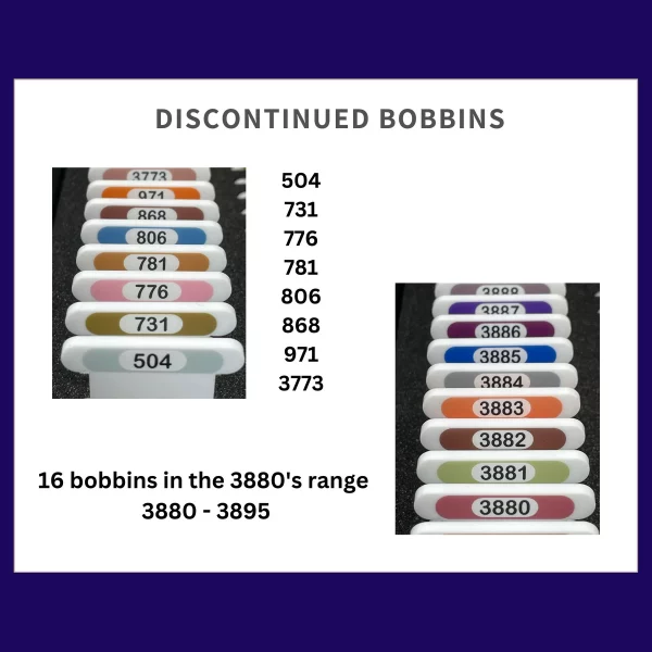 Pip&Chip DMC White Bobbins - Full Set (528 bobbins) - Image 2