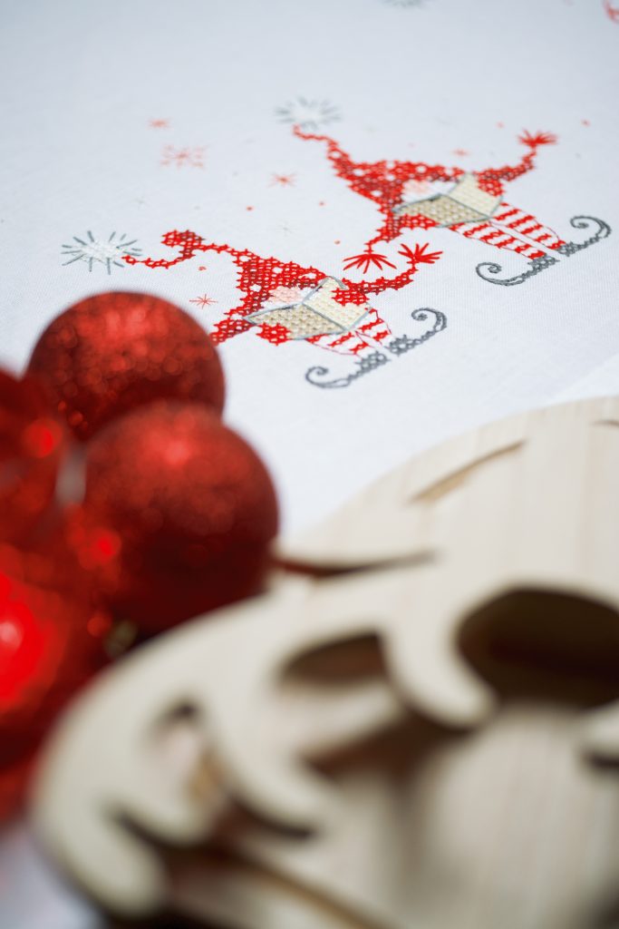 Vervaco Tablecloth Kit - Christmas Gnomes
