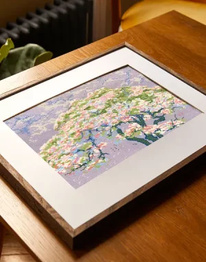 DMC A Tree in Blossom by William Giles, The British Museum Cross Stitch Kit