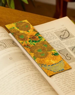DMC Sunflowers by Van Gogh, Masters Collection, Bookmark Kit