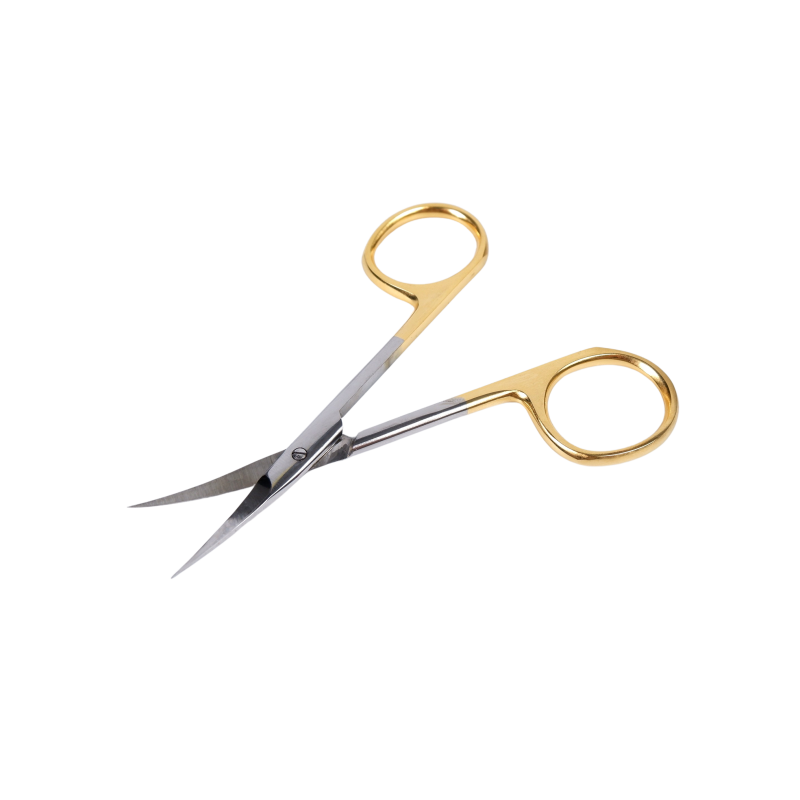 Gunold Scissors curved, 10 cm - gold-plated - Image 2