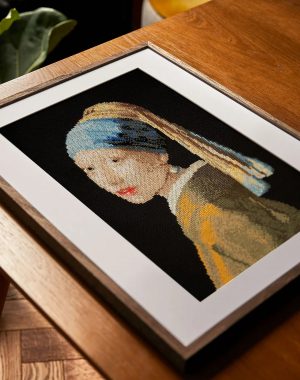 DMC Girl with a Pearl Earring by Johannes Vermeer, Cross Stitch Kit
