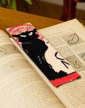 DMC Tour of the Black Cat by Theophile-Alexandre Steinlen, Masters Collection, Bookmark Kit
